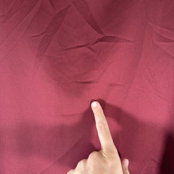 J. Crew Blouse Women's Small Burgundy Sleeveless Draped Neckline Lightweight - Picture 11 of 11